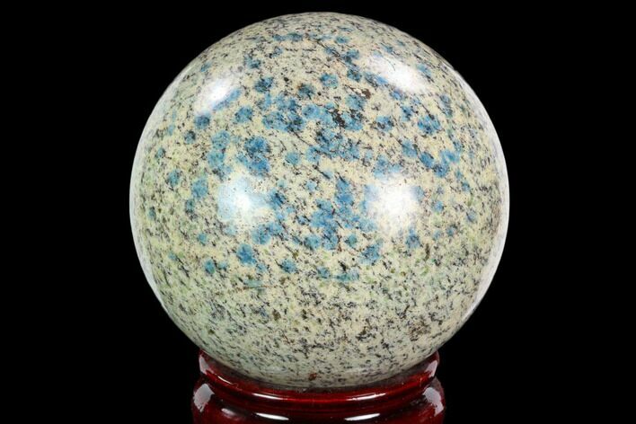 Polished K Granite (Granite With Azurite) Sphere - Pakistan #123471